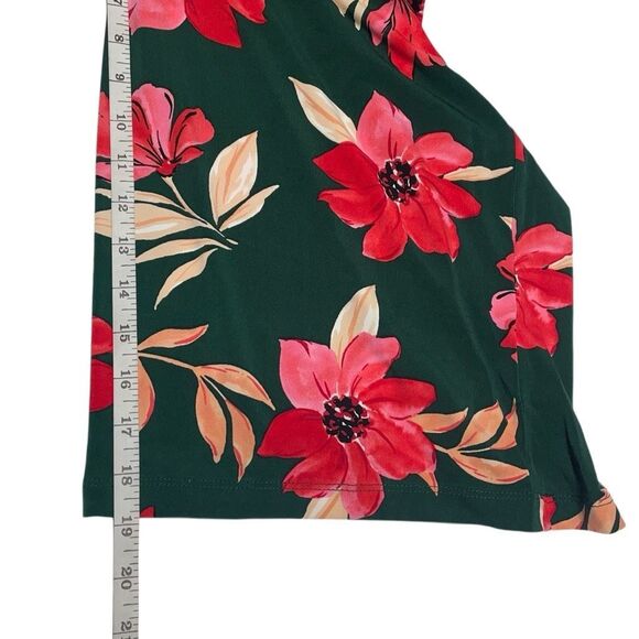 Maggy London Floral High Neck Wide Leg Cropped Jumpsuit - Picture 8 of 9